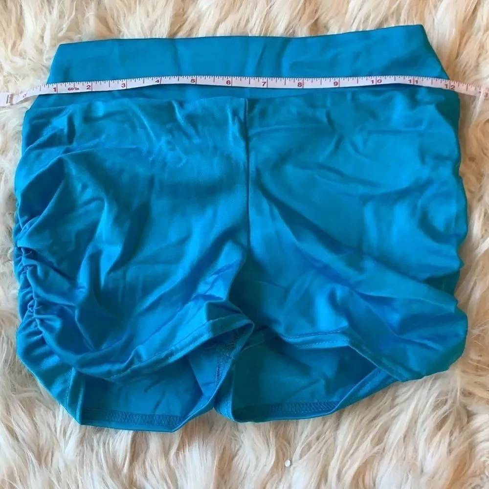 Blue and Black two piece color block dance costume